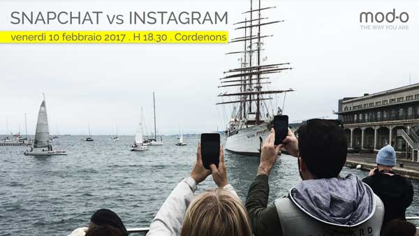 locandina incontro instagram vs snapchat