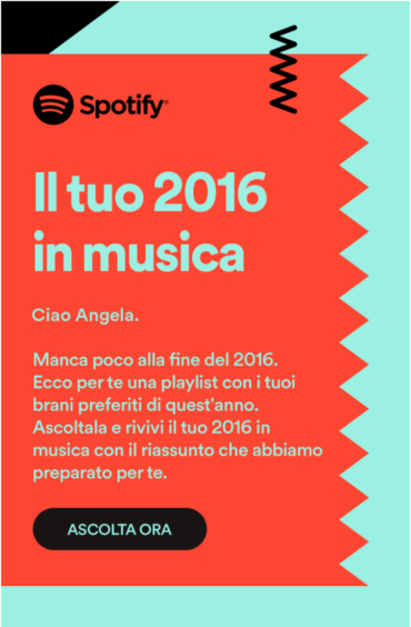 il tuo 2016 in musica su spotify