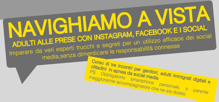 corso adulti alle prese con i social